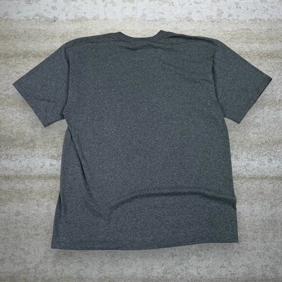 Vintage Nike Shirt Dark Grey Cotton Jet Black Embroidered Swoosh Silver Tag Y2K - Picture 2 of 4